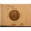 Image 1 : 1914-D Barber Quarter