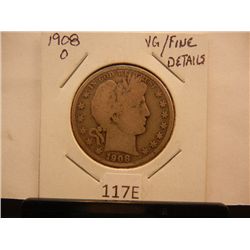 1908-O Barber Quarter