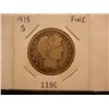 Image 1 : 1915-S Barber Half Dollar