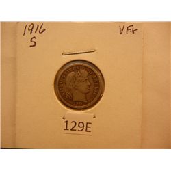 1916-S Barber Dime