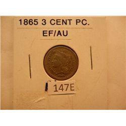 1865 Nickel Three Cent Piece