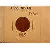 Image 1 : 1886 Indian Head Cent Type 1