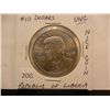 Image 1 : 1999 JFK Unc Ten Dollar Coin Republic Of Libria