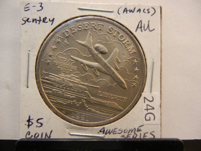 Sentry 1991 Desert Storm Series Five Dollar Coin Hutt River Province New Queen Island Mint Sentry 1991 Desert Storm Series Five Dollar Coin Hutt River Province New Queen Island Mint