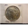 Image 1 : 1923 Peace Dollar Unc.