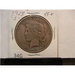 1928 S Peace Dollar