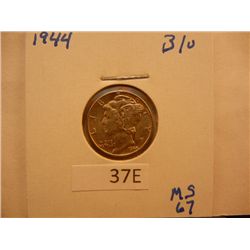 1944 Mercury Dime BU