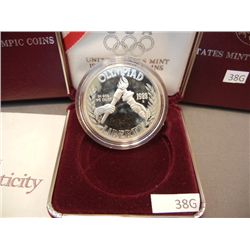 1988 Olympic Dollar Proof 90% Silver Stroke @ San Francisco Mint