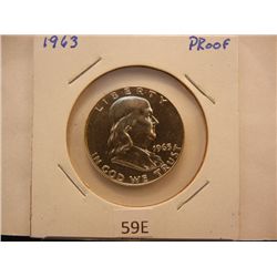 1963 Proof Franklin Half Dollar