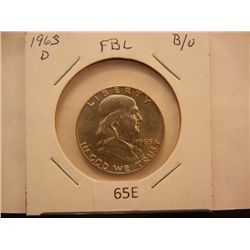 1963-D Franklin Half Dollar FBL