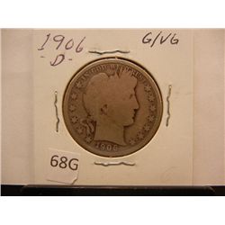 1906-D Barber Half Dollar