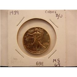 1939 Walking Liberty Half Dollar