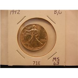 1942 Walking Liberty Half Dollar