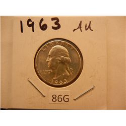 1963 Washington Quarter AU