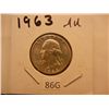 Image 1 : 1963 Washington Quarter AU