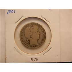 1901 Barber Half Dollar