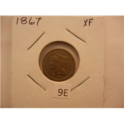 1867 Nickel Three Cent Piece