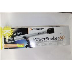 CELESTRON POWERSEEKER-60 TELESCOPE (NEW)