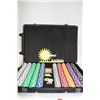 Image 1 : EXTRA LARGE POKER SET IN HARD CASE ON WHEELS