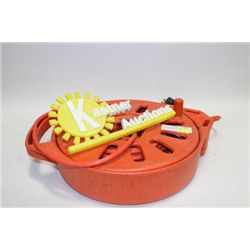 ORANGE SPIRAL CORD REEL W/ 30FT. CORD