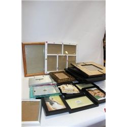 BOX W/ PICTURE FRAMES