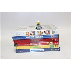 BUNDLE OF 6 DISNEY DVD MOVIES (PIXAR)