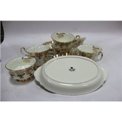 BOX OF ROYAL ALBERT 50TH ANN. ENGLISH BONE CHINA