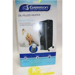 GARRISON OIL-FILLED HEATER ON WHEELS