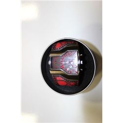NEW MENS OULM BLACK AND RED WATCH
