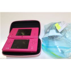 NINTENDO DS W/ GAME (PINK)