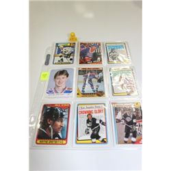 SHEET OF GRETZKY COLLECTOR CARDS