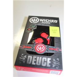 PAIR OF WICKED AUDIO IN EAR HEADPHONES