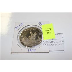 CANADA 1974 RCMP CENTENNIAL DOLLAR TOKEN
