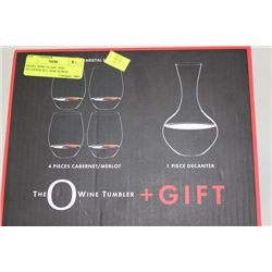 RIEDEL WINE GLASS  AND DECANTER SET, NEW IN BOX