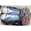 Image 1 : BASKET W/ YOUTH ASSORTED HOCKEY GEAR