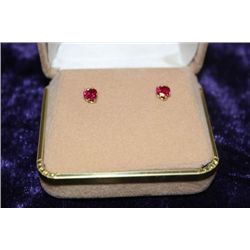 10K GOLD ZIRCONIA EARRINGS