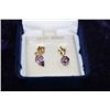 Image 1 : 10K GOLD AMETHYST EARRINGS