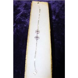 STERLING SILVER CUBIC ZIRCONIA BRACELET