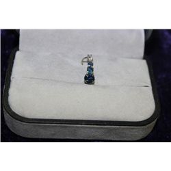 10K GOLD SAPPHIRE 0.95CT PENDANT