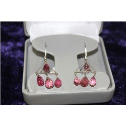 14K GOLD TOURMALINE EARRINGS