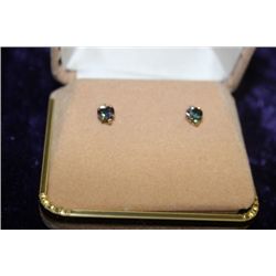 10K GOLD RAINBOW TOPAZ EARRINGS