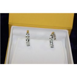 10K GOLD AQUAMARINE EARRINGS