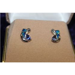 STERLING SILVER OPALITE EARRINGS