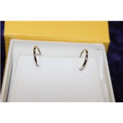 14K GOLD HOOP EARRINGS