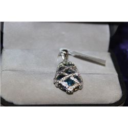 STERLING SILVER TOPAZ PENDANT