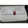 Image 1 : 10K GOLD RUBY 1.45CT AND DIAMOND PENDANT
