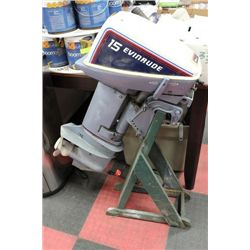 #26 EVANROOT 15 HP BOAT MOTOR