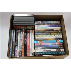 BOX W/ 35 DVD MOVIES