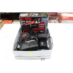 BOX OF OLD CAMERAS