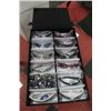 Image 1 : SUNGLASS DISPLAY CASE W/ 12 SUNGLASSES